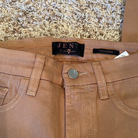 Jen 7 - 7 For all Mankind - Women’s Coated Stretch Ankle Skinny Jean - Size 4 - Picture 4 of 5